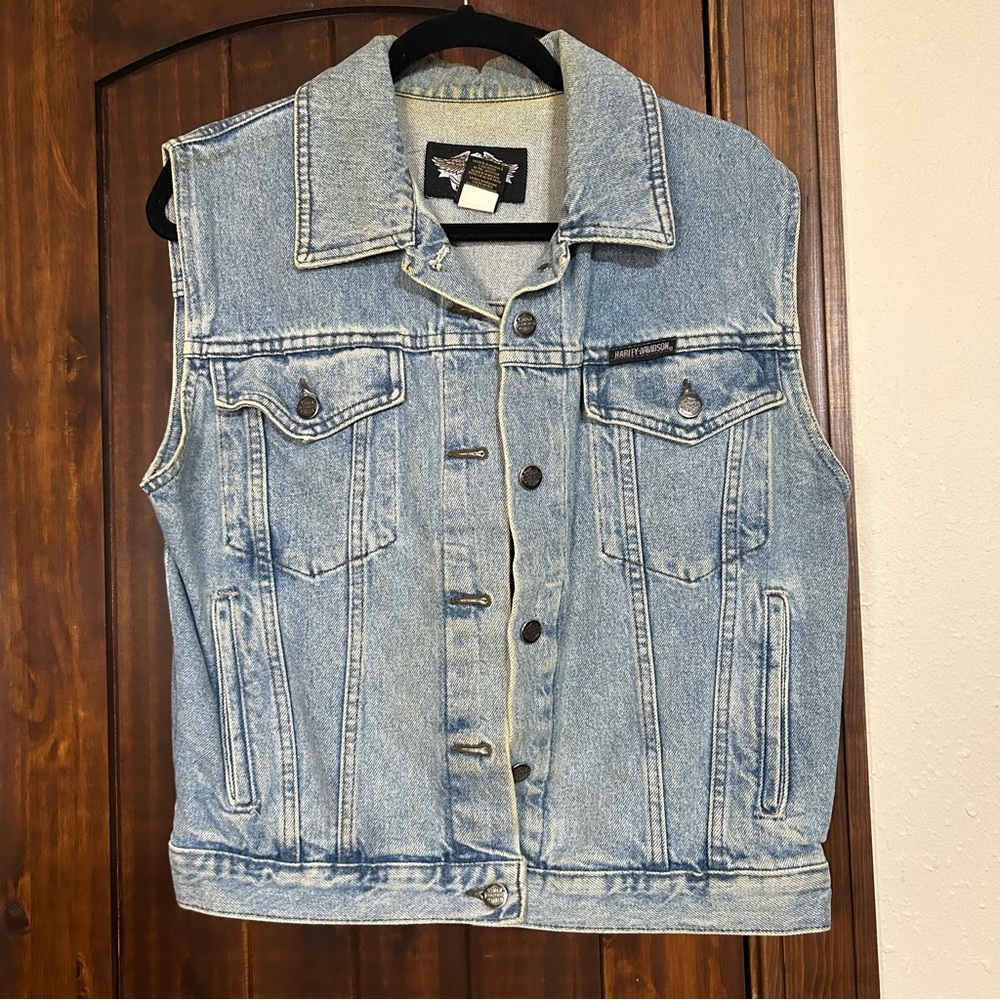 Harley-Davidson | Vintage Light Blue Denim Vest